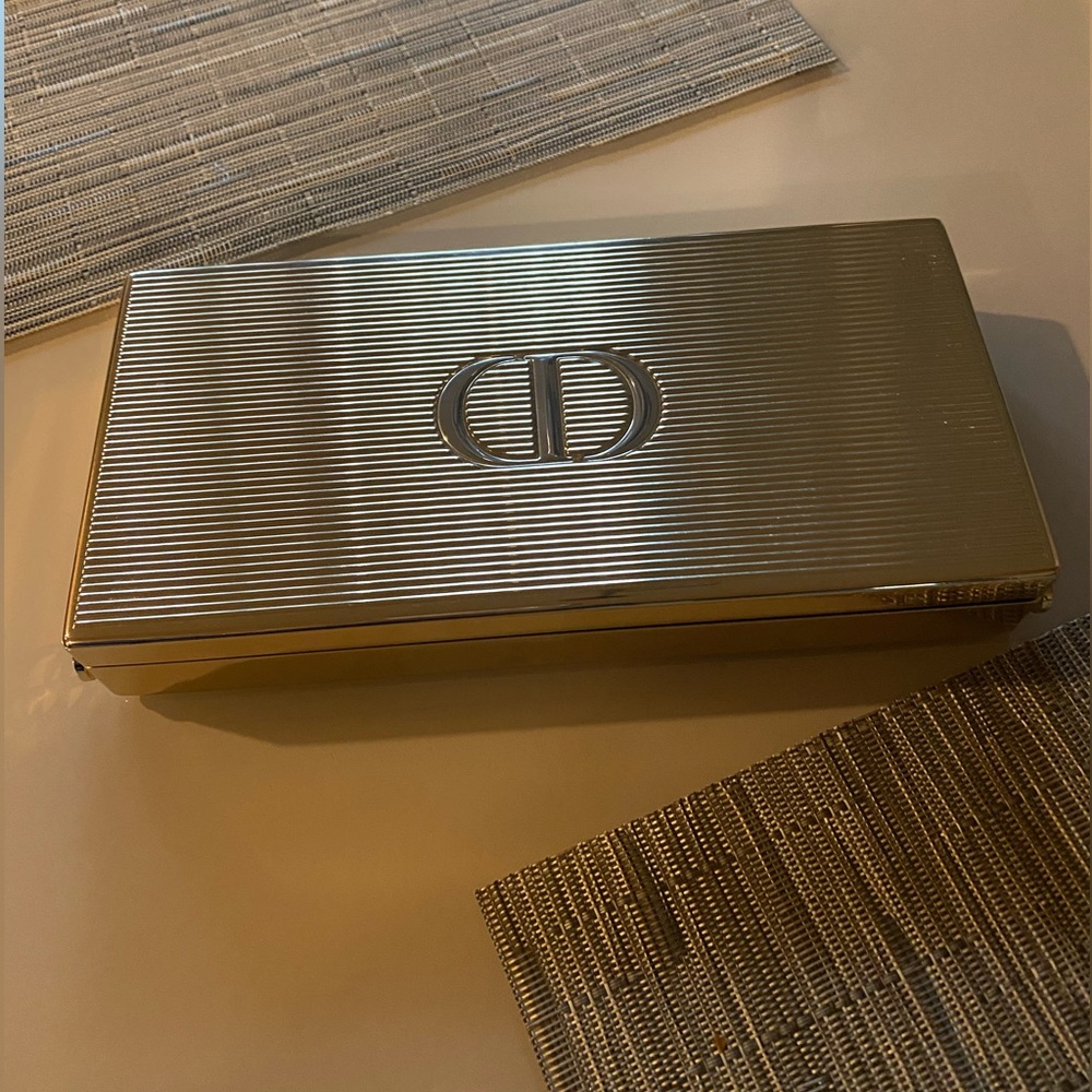 NIB Dior Limited edition set Gold Clutch with chain and Rouge Dior lipst… - Picture 7 of 11